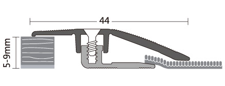 Aluminium adaption profile ramp profile dps 521