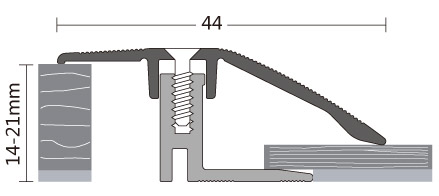 Aluminium adaption profile ramp profile dps 541