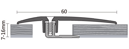  Aluminium DPS system connection profile DPS 550 floor trim