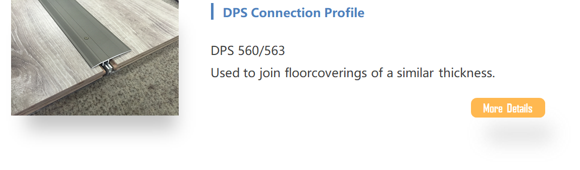 Connection profile DPS 560563 floor trim