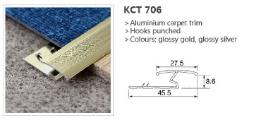 Aluminium Carpet Trims 703